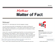 Tablet Screenshot of motheroffact.wordpress.com