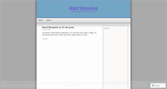 Desktop Screenshot of matrimonioscielosabiertos.wordpress.com