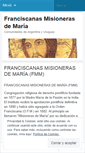 Mobile Screenshot of franciscanasmm.wordpress.com