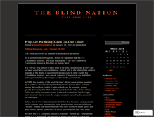 Tablet Screenshot of blindnation.wordpress.com