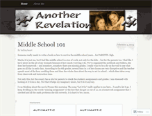 Tablet Screenshot of anotherrevelation.wordpress.com