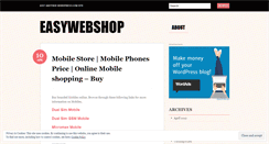 Desktop Screenshot of easywebshop.wordpress.com