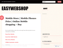Tablet Screenshot of easywebshop.wordpress.com
