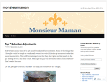 Tablet Screenshot of monsieurmaman.wordpress.com