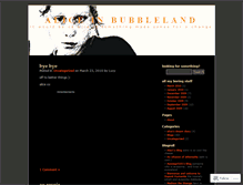 Tablet Screenshot of aliceinbubbleland.wordpress.com