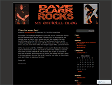 Tablet Screenshot of daveclarkrocks.wordpress.com