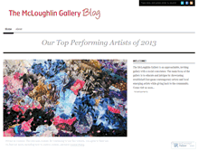 Tablet Screenshot of mcloughlinart.wordpress.com