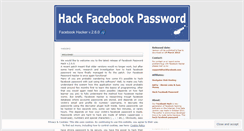 Desktop Screenshot of hackfacebookpass.wordpress.com