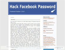 Tablet Screenshot of hackfacebookpass.wordpress.com