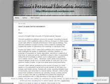 Tablet Screenshot of ilhamjournals.wordpress.com