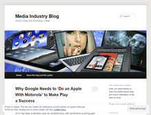 Tablet Screenshot of mediaindustryblog.wordpress.com