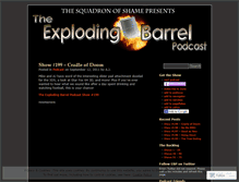 Tablet Screenshot of explodingbarrel.wordpress.com