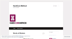 Desktop Screenshot of hardcoremethod.wordpress.com