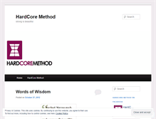 Tablet Screenshot of hardcoremethod.wordpress.com