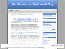 Tablet Screenshot of kaufrausch.wordpress.com