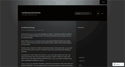 Desktop Screenshot of contemporaryhomes.wordpress.com