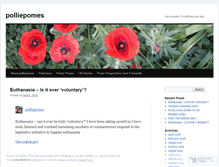 Tablet Screenshot of polliepomes.wordpress.com