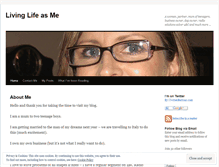 Tablet Screenshot of livinglifeasme.wordpress.com