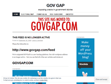 Tablet Screenshot of govgap.wordpress.com