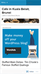 Mobile Screenshot of cafeinkualabelait.wordpress.com