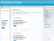 Tablet Screenshot of barby00.wordpress.com