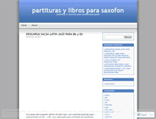 Tablet Screenshot of partiturasdesaxofon.wordpress.com