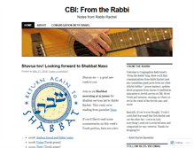 Tablet Screenshot of congregationbethisrael.wordpress.com