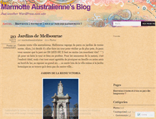 Tablet Screenshot of marmotteaustralienne.wordpress.com