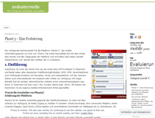 Tablet Screenshot of evaluatemedia.wordpress.com