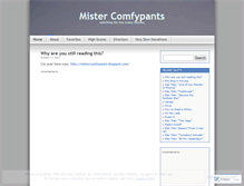 Tablet Screenshot of mistercomfypants.wordpress.com