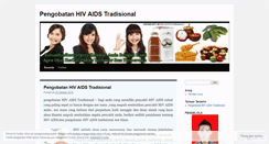 Desktop Screenshot of pengobatanhivaidstradisional.wordpress.com