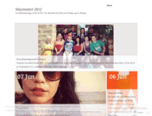 Tablet Screenshot of maymester2012.wordpress.com
