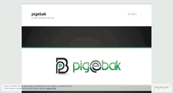 Desktop Screenshot of pigebak.wordpress.com