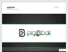 Tablet Screenshot of pigebak.wordpress.com