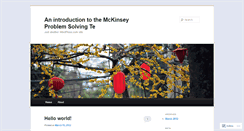 Desktop Screenshot of 06mckinseypstproblemsolvingtest.wordpress.com