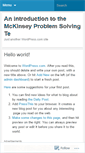 Mobile Screenshot of 06mckinseypstproblemsolvingtest.wordpress.com