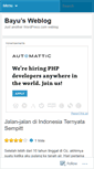 Mobile Screenshot of bayulog.wordpress.com