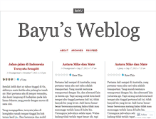 Tablet Screenshot of bayulog.wordpress.com