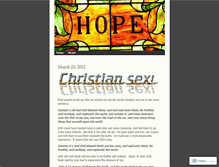 Tablet Screenshot of christiansextruth.wordpress.com