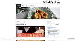 Desktop Screenshot of mealticulous.wordpress.com