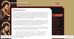 Desktop Screenshot of learning2bjoseph.wordpress.com