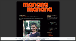 Desktop Screenshot of mananamanana.wordpress.com