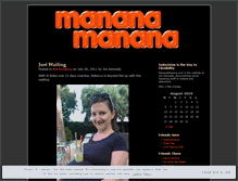 Tablet Screenshot of mananamanana.wordpress.com