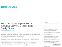 Tablet Screenshot of hometestshop.wordpress.com