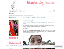 Tablet Screenshot of kimberlyrenee.wordpress.com