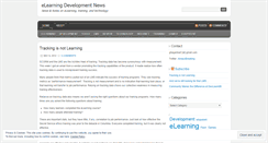 Desktop Screenshot of elearningdevnews.wordpress.com