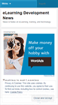 Mobile Screenshot of elearningdevnews.wordpress.com