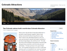 Tablet Screenshot of coloradoattractions.wordpress.com