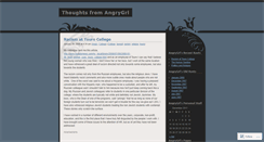 Desktop Screenshot of angrygrl.wordpress.com