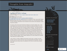 Tablet Screenshot of angrygrl.wordpress.com